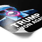 トランプ氏が2024年に再選した投票総長47日 フォトプリント            (角)