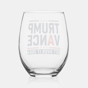 トランプ氏が2024年に当選し、大統領トランプ・ヴァンス ステムなしワイングラス