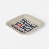 トランプ氏が2024年に当選し、大統領トランプ・ヴァンス ペーパープレート (傾斜あり)