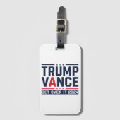 トランプ氏が2024年大統領選に勝利 トランプ大統領 ヴァンス ラゲッジタグ (正面縦)