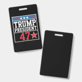 トランプ氏が2024年選挙に勝利 トランプ氏が2024年を制す バッジ (正面＆裏面)