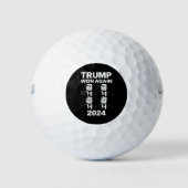 トランプ氏が2024年選挙就任式の日47に再び勝利 ゴルフボール (正面)