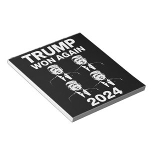 トランプ氏が2024年選挙就任式の日47に再び勝利 ノートパッド