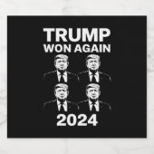 トランプ氏が2024年選挙就任式の日47に再び勝利 ビールラベル (シングルラベル)