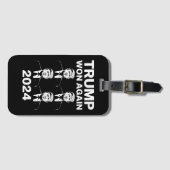 トランプ氏が2024年選挙就任式の日47に再び勝利 ラゲッジタグ (正面横)