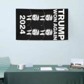 トランプ氏が2024年選挙就任式の日47に再び勝利 横断幕 (トレードショー)