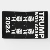 トランプ氏が2024年選挙就任式の日47に再び勝利 横断幕 (横)