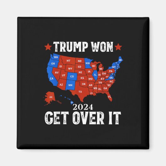 トランプ氏がItを乗り越え2024年選挙47代大統領に当選 マグネット (正面)