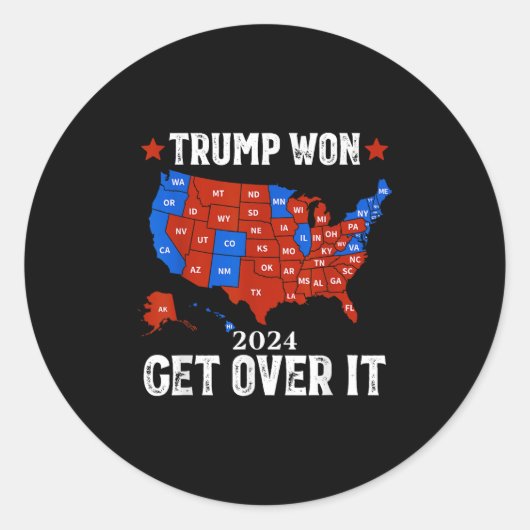 トランプ氏がItを乗り越え2024年選挙47代大統領に当選 ラウンドシール (正面)