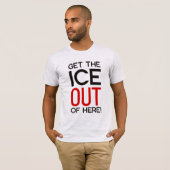 トランプ氏に反対するICE OUTデモ Tシャツ (正面フル)