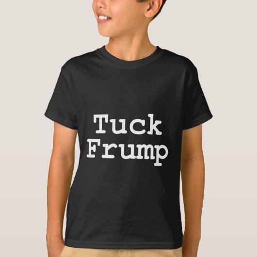トランプ氏に反対 Tシャツ トランプをたたむ (正面)