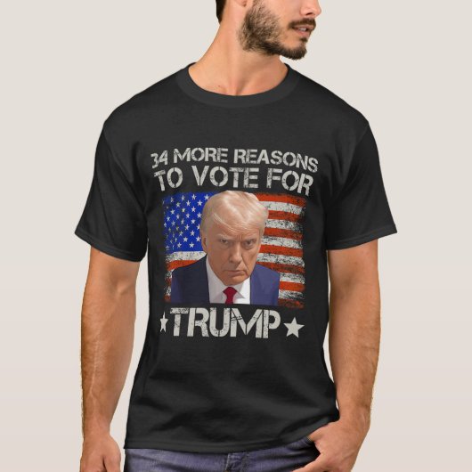 トランプ氏に投票する理由をもっと Tシャツ (正面)