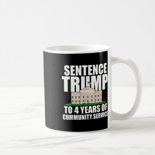 トランプ氏に4年間の社会奉仕活動命令2 コーヒーマグカップ (右)