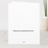 トランプ氏の父の日のカード 「負け犬ども！」 カード (裏面)