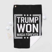 トランプ氏は2024年、米国のマガ大統領選挙47位を獲得した ゴルフタオル (インサイチュ)