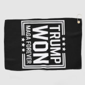 トランプ氏は2024年、米国のマガ大統領選挙47位を獲得した ゴルフタオル (横)