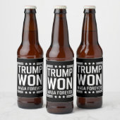 トランプ氏は2024年、米国のマガ大統領選挙47位を獲得した ビールラベル (ボトル)