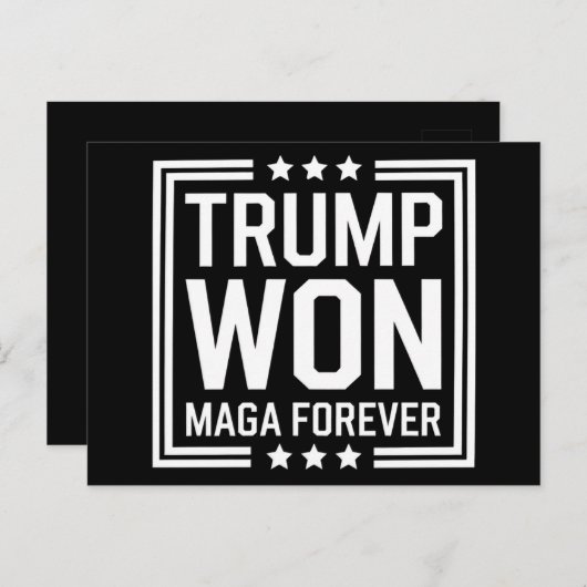 トランプ氏は2024年、米国のマガ大統領選挙47位を獲得した ポストカード (正面/裏面)