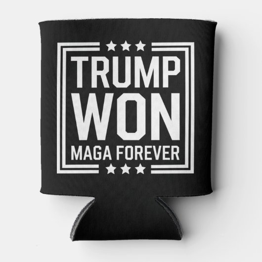 トランプ氏は2024年、米国のマガ大統領選挙47位を獲得した 缶クーラー (正面)