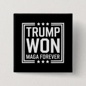 トランプ氏は2024年、米国のマガ大統領選挙47位を獲得した 缶バッジ (正面)