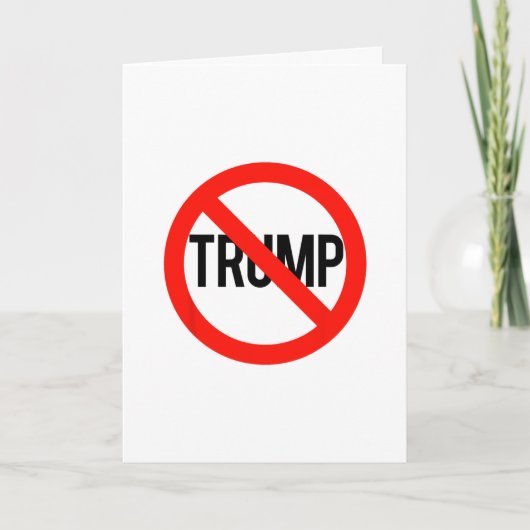 トランプ氏反対 - トランプ氏を批判する  カード (正面)