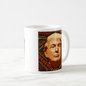 トランプ氏支持反対 私の大統領ではない ポリティカル コーヒーマグカップ (正面右)