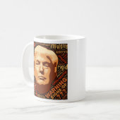 トランプ氏支持反対 私の大統領ではない ポリティカル コーヒーマグカップ (正面左)