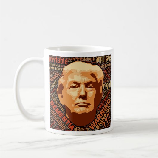 トランプ氏支持反対 私の大統領ではない ポリティカル コーヒーマグカップ (左)