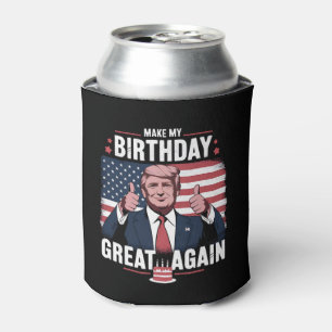 トランプ氏風誕生日おめでとうジョーク 缶クーラー
