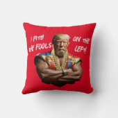 トランプ氏 - 左派の馬鹿共に同情する! クッション (裏面)