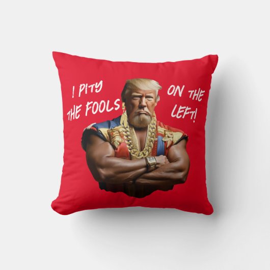 トランプ氏 - 左派の馬鹿共に同情する! クッション (正面)