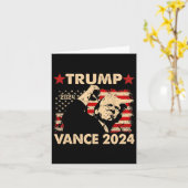 トランプ氏、2024年大統領選で勝利　就任式　男性 カード (黄色い花)