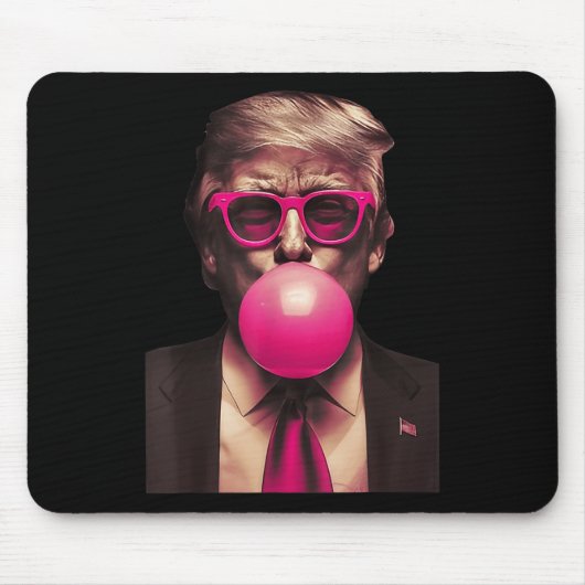 トランプ気泡ガおもしろいム マウスパッド (正面)