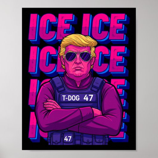 トランプ氷エージェントTシャツ ポスター (正面)