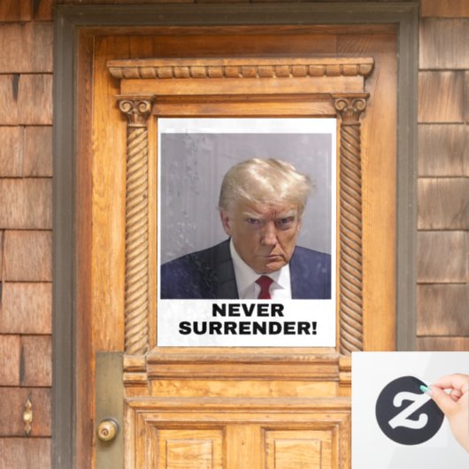 トランプ決して降伏しない ウィンドウサイン (ホームデコレーション)