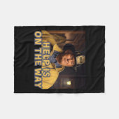 トランプ消防士救済火士が8月に向かっている フリースブランケット (正面(横))