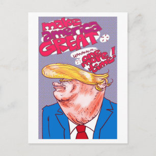 トランプ漫画ポートレート ポストカード