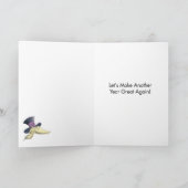 トランプ火災年始のジョーク紙カード シーズンカード (内部)