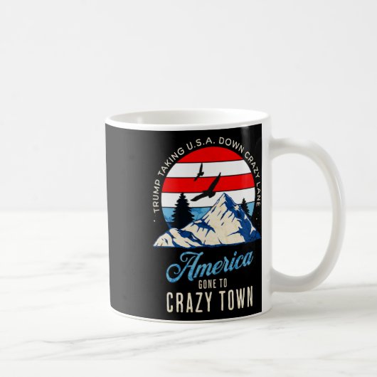 トランプ熱狂する関税と米国のレーン熱狂する削減 コーヒーマグカップ (右)