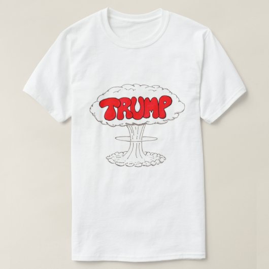 トランプ爆発おもしろ漫画 Tシャツ (デザイン正面)