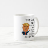 トランプ父、おもしろいパパ誕生日、父の日のマグカップ コーヒーマグカップ (正面右)
