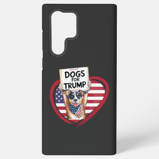 トランプ犬: 愛国パウズ SAMSUNG GALAXY S22 ULTRAケース