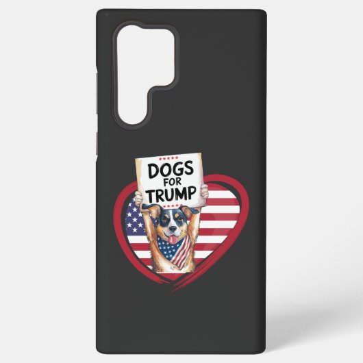 トランプ犬: 愛国パウズ SAMSUNG GALAXYケース (裏面)