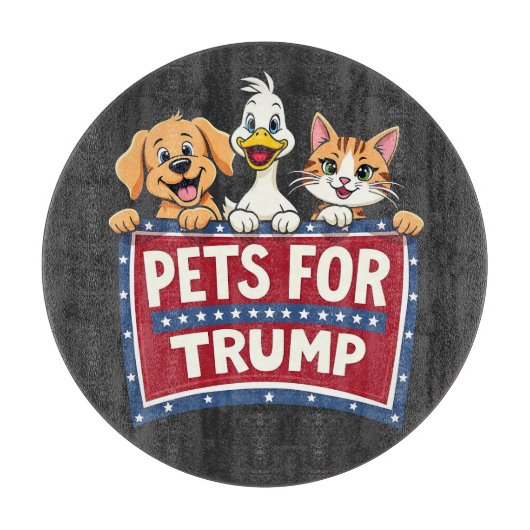 トランプ猫のためのペットMaga犬の選択 カッティングボード (正面)