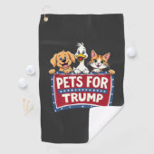 トランプ猫のためのペットMaga犬の選択 ゴルフタオル (インサイチュ)