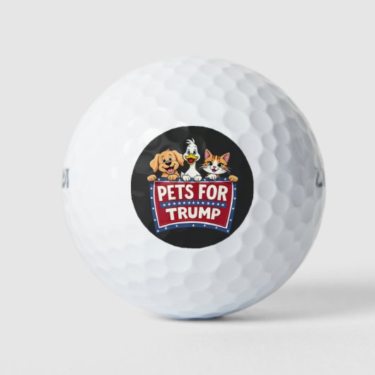 トランプ猫のためのペットMaga犬の選択 ゴルフボール (正面)