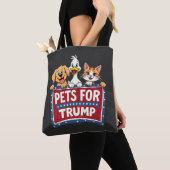 トランプ猫のためのペットMaga犬の選択 トートバッグ (クローズアップ)