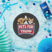 トランプ猫のためのペットMaga犬の選択 ペーパープレート (パーティー)