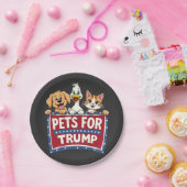 トランプ猫のためのペットMaga犬の選択 ペーパープレート (パーティー)