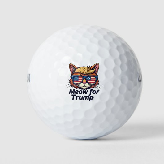 トランプ猫への道のり ゴルフボール (正面)